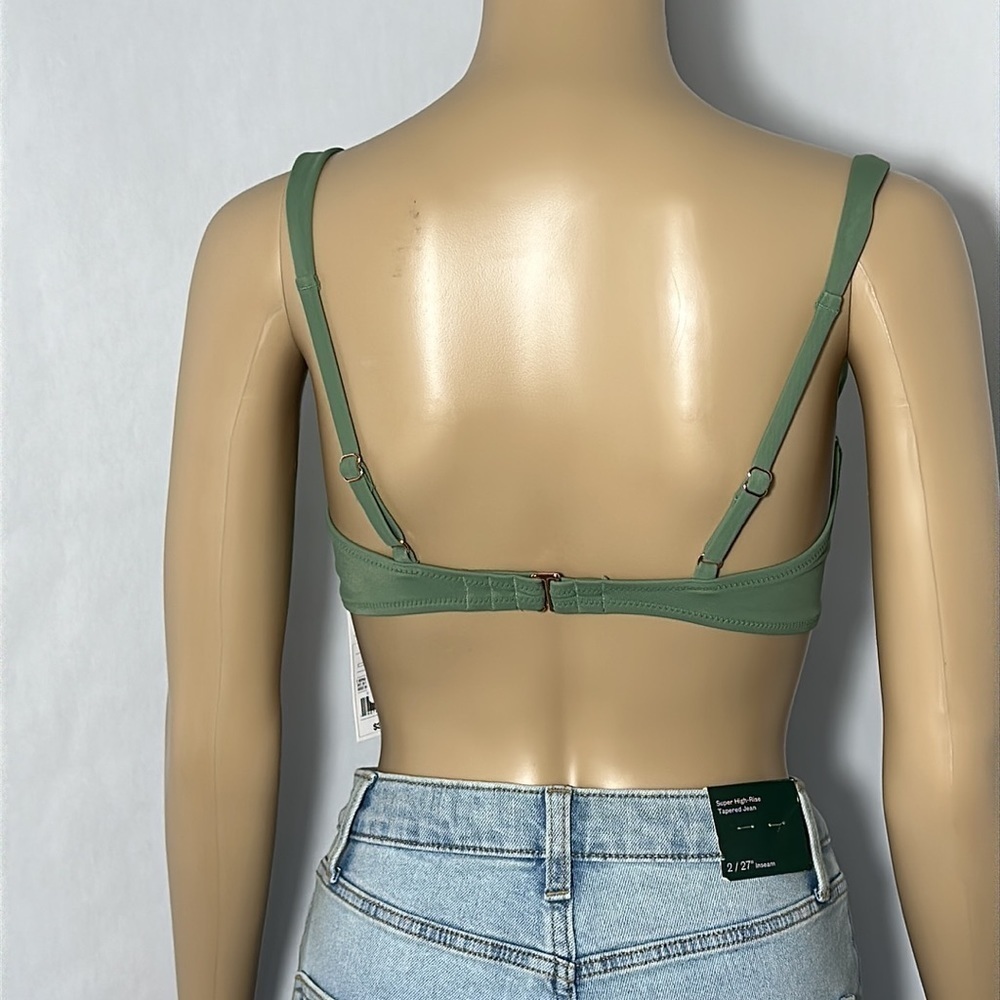 Shade & Shore Women's Green Bikini Top Wire Reinforced (7KXZE3) - Picture 2 of 3